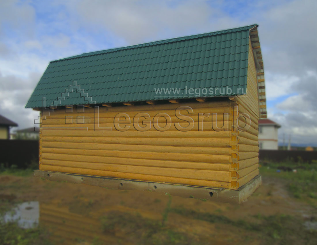 Сруб дома 6x9 купить по низким ценам в Москве и Санкт-Петербурге.